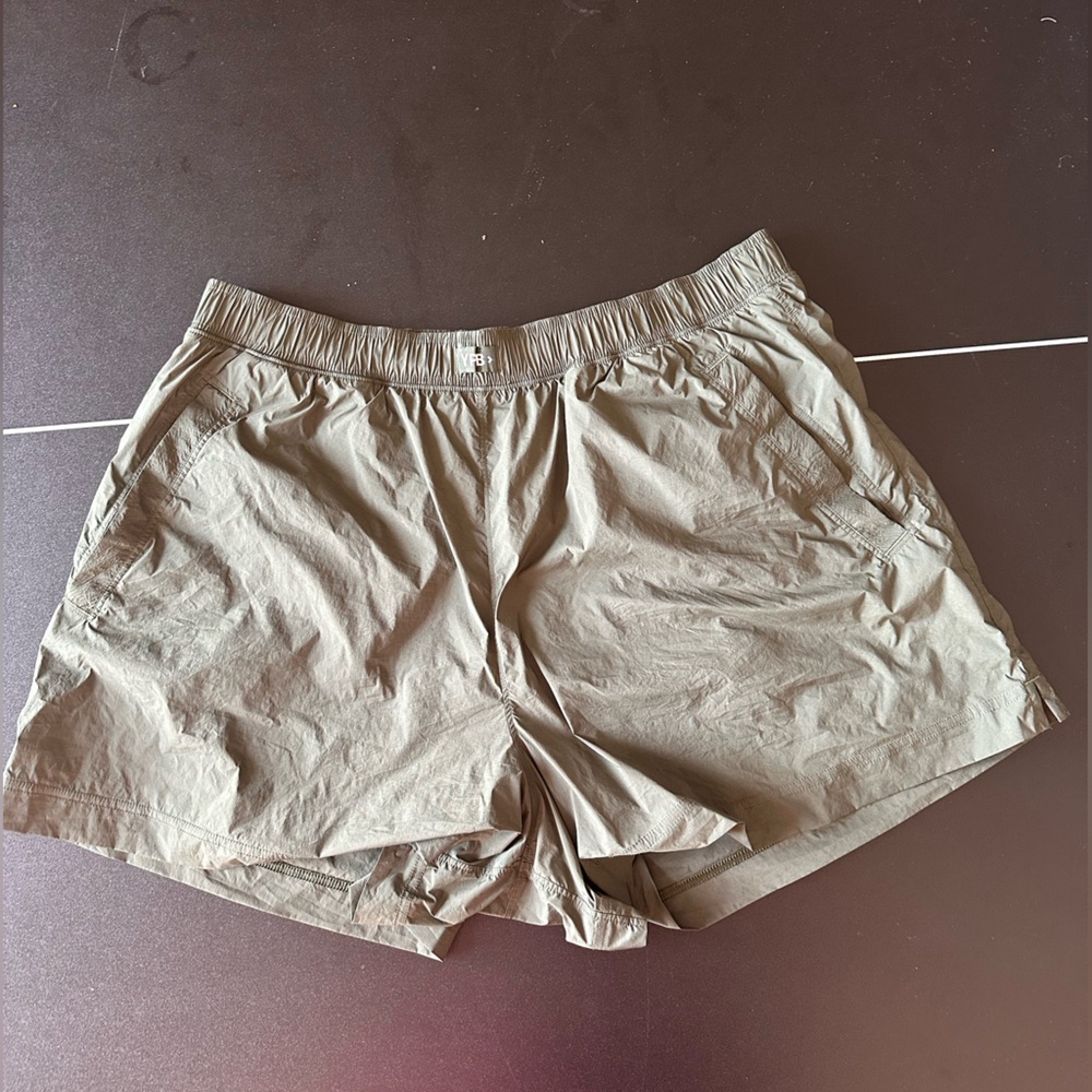 YFB Olive Green Lightweight Athletic Shorts Lined - Picture 5 of 8